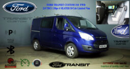 2016/66 Ford Transit Custom 2.0 TDCi 130ps Low Roof 6 Seater D/Cab Limited Van