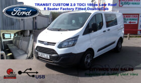 2017/17 Ford Transit Custom 2.0 TDCi 105ps Low Roof 6 Seater Factory Fitted D/Cab
