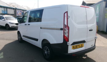 2017/17 Ford Transit Custom 2.0 TDCi 105ps Low Roof 6 Seater Factory Fitted D/Cab full