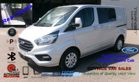 2022/22 Ford Transit Custom 2.0 EcoBlue 130ps Low Roof 6 Seater Double Cab Limited Van