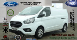 2021/21 FORD TRANSIT CUSTOM 2.0 EBL 130 300 LWB LIMITED L/R PanelVan