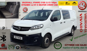 2022/71 Vauxhall Vivaro 3100 2.0d 145PS Dynamic H1 6 Seater Double Cab